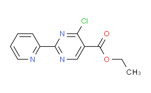 CAS No. 1044770-41-3, Ethyl 4-chloro-2-(pyridin-2-yl)pyrimidine-5-carboxylate