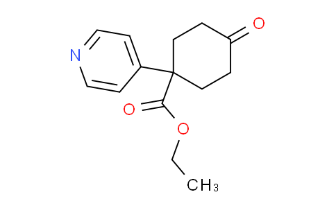 CAS No. 1255098-68-0, Ethyl 4-oxo-1-(pyridin-4-yl)cyclohexanecarboxylate