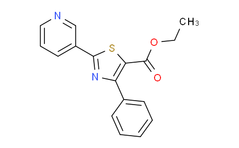 CAS No. 51492-88-7, Ethyl 4-phenyl-2-(pyridin-3-yl)thiazole-5-carboxylate
