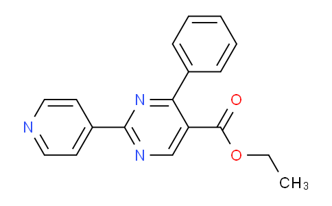 CAS No. 503175-53-9, Ethyl 4-phenyl-2-(pyridin-4-yl)pyrimidine-5-carboxylate