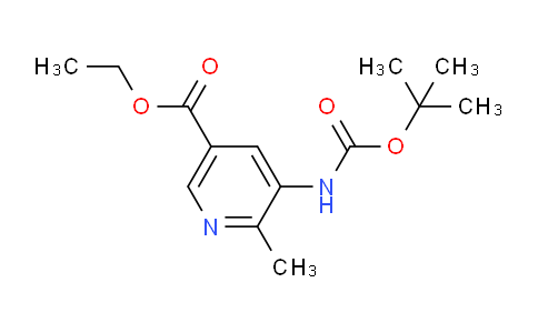 CAS No. 936801-42-2, Ethyl 5-((tert-butoxycarbonyl)amino)-6-methylnicotinate