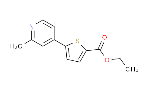 CAS No. 1187168-63-3, Ethyl 5-(2-methylpyridin-4-yl)thiophene-2-carboxylate