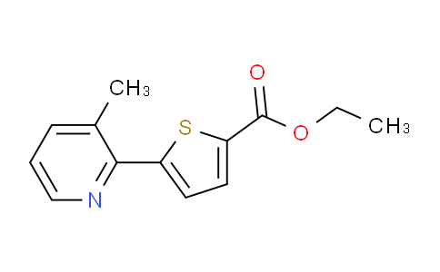 CAS No. 1187163-55-8, Ethyl 5-(3-methylpyridin-2-yl)thiophene-2-carboxylate