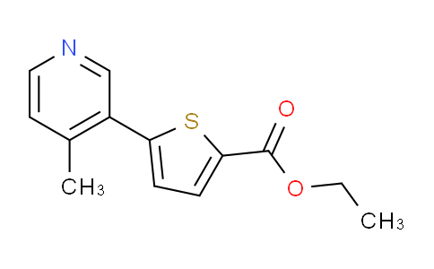CAS No. 1187163-59-2, Ethyl 5-(4-methylpyridin-3-yl)thiophene-2-carboxylate