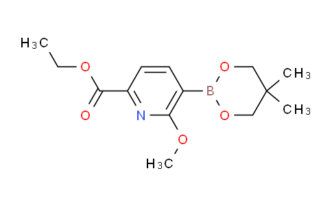 CAS No. 1373126-40-9, Ethyl 5-(5,5-dimethyl-1,3,2-dioxaborinan-2-yl)-6-methoxypicolinate