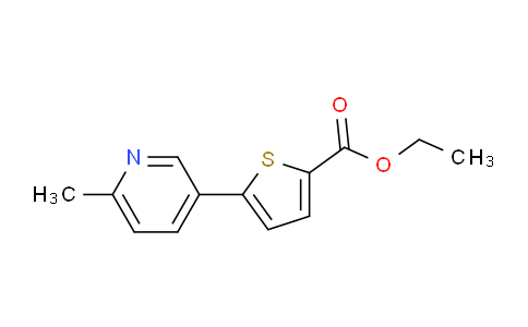 CAS No. 1187170-31-5, Ethyl 5-(6-methylpyridin-3-yl)thiophene-2-carboxylate