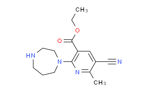 CAS No. 683274-44-4, Ethyl 5-cyano-6-methyl-2-homopiperazinonicotinate
