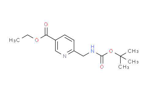 CAS No. 951624-36-5, Ethyl 6-(((tert-butoxycarbonyl)amino)methyl)nicotinate