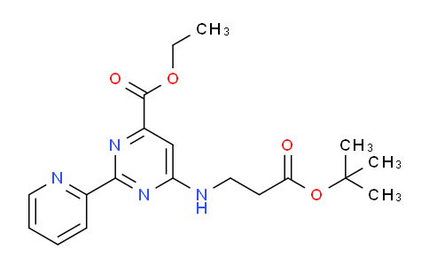 CAS No. 1373424-18-0, Ethyl 6-((3-(tert-butoxy)-3-oxopropyl)amino)-2-(pyridin-2-yl)pyrimidine-4-carboxylate