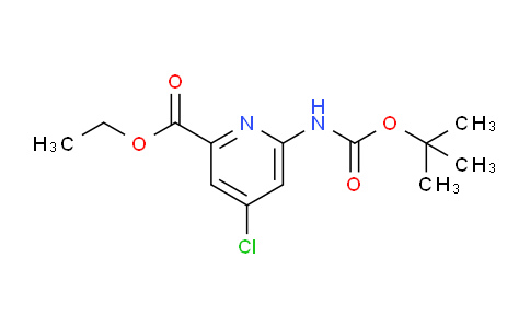 CAS No. 1114966-47-0, Ethyl 6-((tert-butoxycarbonyl)amino)-4-chloropicolinate