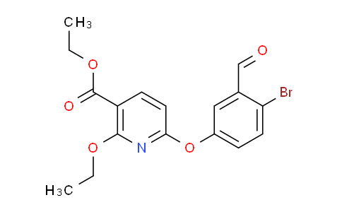 CAS No. 1187189-41-8, Ethyl 6-(4-bromo-3-formylphenoxy)-2-ethoxynicotinate