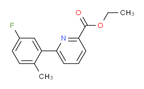CAS No. 1330750-37-2, Ethyl 6-(5-fluoro-2-methylphenyl)picolinate