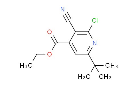 CAS No. 175204-47-4, Ethyl 6-(tert-butyl)-2-chloro-3-cyanoisonicotinate