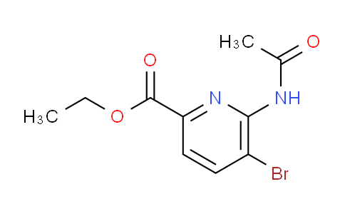 CAS No. 1822816-65-8, Ethyl 6-acetamido-5-bromopicolinate