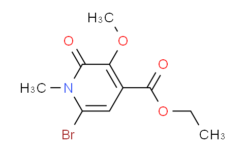 CAS No. 1429204-40-9, Ethyl 6-bromo-3-methoxy-1-methyl-2-oxo-1,2-dihydropyridine-4-carboxylate