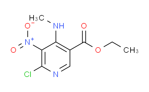 CAS No. 925427-22-1, Ethyl 6-chloro-4-(methylamino)-5-nitronicotinate