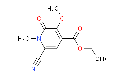 CAS No. 1429204-82-9, Ethyl 6-cyano-3-methoxy-1-methyl-2-oxo-1,2-dihydropyridine-4-carboxylate