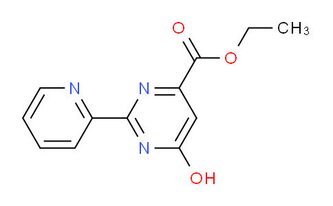 CAS No. 1240596-40-0, Ethyl 6-hydroxy-2-(pyridin-2-yl)pyrimidine-4-carboxylate
