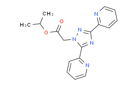 CAS No. 1171933-06-4, Isopropyl 2-(3,5-di(pyridin-2-yl)-1H-1,2,4-triazol-1-yl)acetate