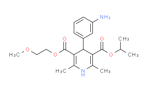 CAS No. 155861-24-8, Isopropyl 4-(3-Aminophenyl)-1,4-dihydro-5-(2-methoxyethoxycarbonyl)-2,6-dimethylpyridine-3-carboxylate