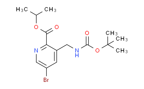 CAS No. 863444-54-6, Isopropyl 5-bromo-3-(((tert-butoxycarbonyl)amino)methyl)picolinate
