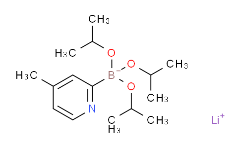 CAS No. 1202220-93-6, Lithium triisopropoxy(4-methylpyridin-2-yl)borate