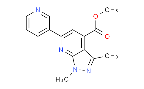 CAS No. 1011397-76-4, Methyl 1,3-dimethyl-6-(pyridin-3-yl)-1H-pyrazolo[3,4-b]pyridine-4-carboxylate