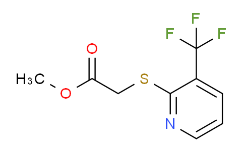 CAS No. 1053660-04-0, Methyl 2-((3-(trifluoromethyl)pyridin-2-yl)thio)acetate