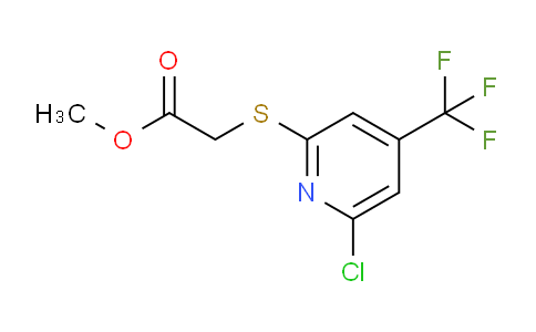 CAS No. 1053656-35-1, Methyl 2-((6-chloro-4-(trifluoromethyl)pyridin-2-yl)thio)acetate