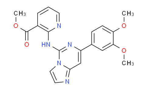 CAS No. 1956371-58-6, Methyl 2-((7-(3,4-dimethoxyphenyl)imidazo[1,2-c]pyrimidin-5-yl)amino)nicotinate