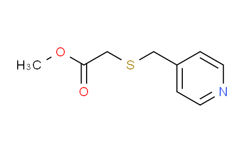 CAS No. 82118-28-3, Methyl 2-((pyridin-4-ylmethyl)thio)acetate