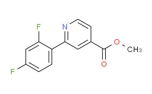 CAS No. 1251898-50-6, Methyl 2-(2,4-difluorophenyl)pyridine-4-carboxylate