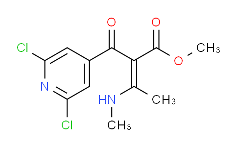 CAS No. 82140-55-4, Methyl 2-(2,6-dichloroisonicotinoyl)-3-(methylamino)but-2-enoate