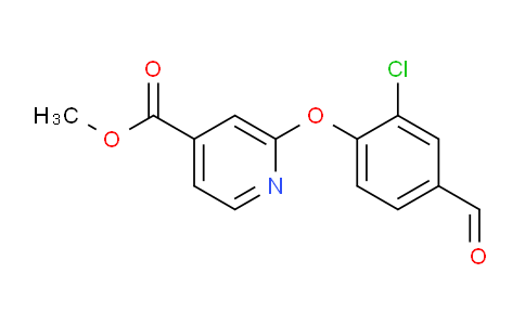 CAS No. 1415719-34-4, Methyl 2-(2-chloro-4-formylphenoxy)isonicotinate