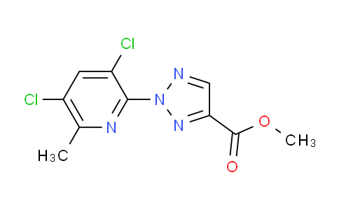 CAS No. 1431727-77-3, Methyl 2-(3,5-dichloro-6-methylpyridin-2-yl)-2H-1,2,3-triazole-4-carboxylate