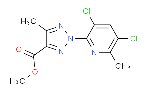 CAS No. 1431729-05-3, Methyl 2-(3,5-dichloro-6-methylpyridin-2-yl)-5-methyl-2H-1,2,3-triazole-4-carboxylate