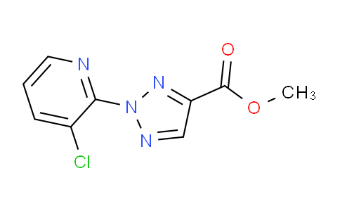 CAS No. 1708400-65-0, Methyl 2-(3-chloropyridin-2-yl)-2H-1,2,3-triazole-4-carboxylate