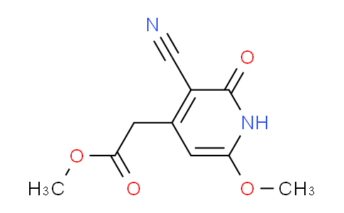 CAS No. 1268490-69-2, Methyl 2-(3-cyano-6-methoxy-2-oxo-1,2-dihydropyridin-4-yl)acetate