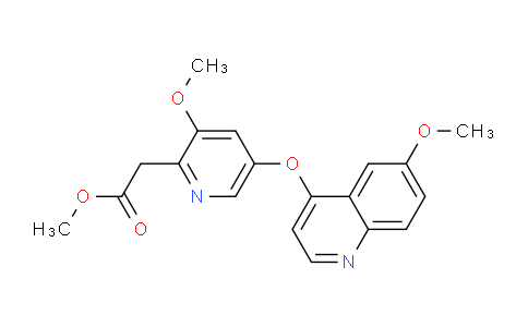 MC662203 | 947763-52-2 | Methyl 2-(3-methoxy-5-((6-methoxyquinolin-4-yl)oxy)pyridin-2-yl)acetate