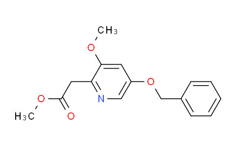 CAS No. 947763-91-9, Methyl 2-(5-(benzyloxy)-3-methoxypyridin-2-yl)acetate