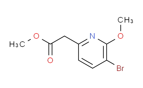 CAS No. 1206777-11-8, Methyl 2-(5-bromo-6-methoxypyridin-2-yl)acetate