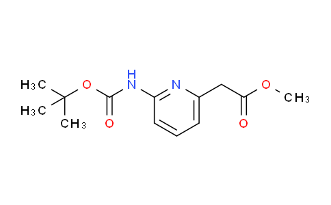 CAS No. 1260879-98-8, Methyl 2-(6-((tert-butoxycarbonyl)amino)pyridin-2-yl)acetate