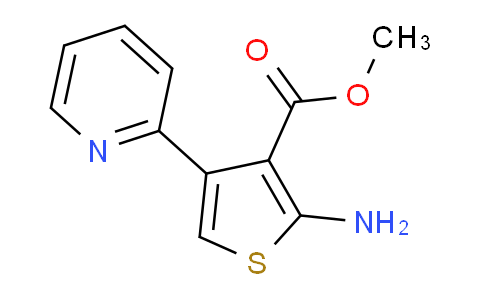 CAS No. 1019521-30-2, Methyl 2-amino-4-(pyridin-2-yl)thiophene-3-carboxylate