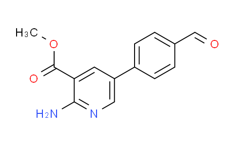 CAS No. 1414029-40-5, Methyl 2-amino-5-(4-formylphenyl)pyridine-3-carboxylate
