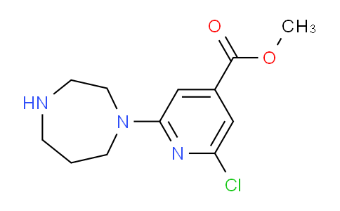 CAS No. 1427460-33-0, Methyl 2-chloro-6-(1,4-diazepan-1-yl)isonicotinate