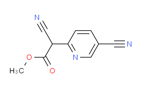 CAS No. 1242268-04-7, Methyl 2-cyano-2-(5-cyanopyridin-2-yl)acetate