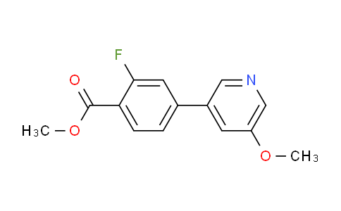 CAS No. 1375068-84-0, Methyl 2-fluoro-4-(5-methoxypyridin-3-yl)benzoate