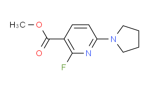 CAS No. 1228666-19-0, Methyl 2-fluoro-6-(pyrrolidin-1-yl)nicotinate