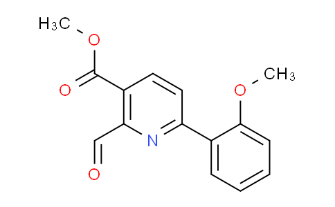 CAS No. 1447961-55-8, Methyl 2-formyl-6-(2-methoxyphenyl)nicotinate