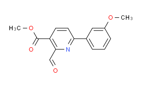 CAS No. 1447961-53-6, Methyl 2-formyl-6-(3-methoxyphenyl)nicotinate